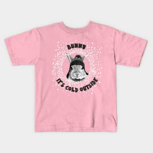 Bunny It's Cold Outside Kids T-Shirt